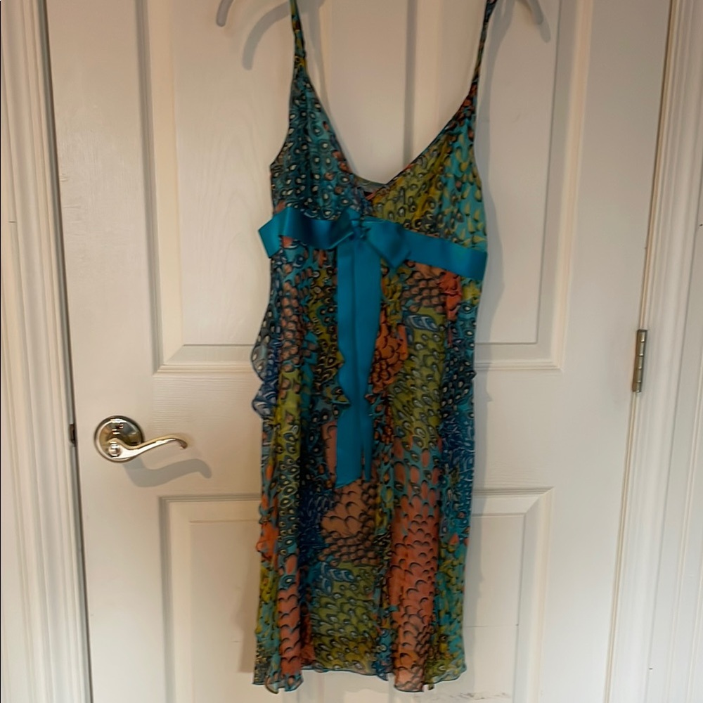 BCBGMaxAzria Multicolor Patterned Dress